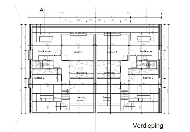 plan 1ste verdiep